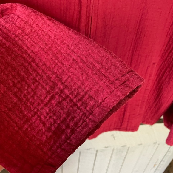 Eileen Fisher Cotton Blend Textured Jacket - Picture 3 of 7